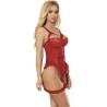 Subblime - teddy con liga detalle encaje y tiras rojo - 2