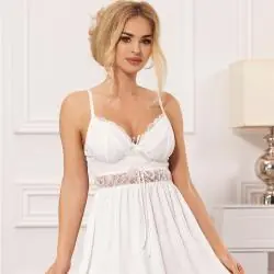 Subblime - babydoll escote v detalle lazos blanco s/m