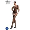 Bodystocking Passion Eco BS001 negro, de frente