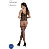 Bodystocking Passion Eco BS001 negro, por detrás