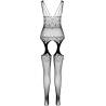 Bodystocking Passion Eco BS004 sin modelo, por detrás