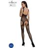 Bodystocking Passion Eco BS005 negro, por detrás