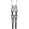 Bodystocking Passion Eco BS005 sin modelo, por detrás