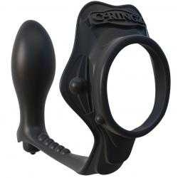 Fantasy c-ringz rock hard anillo potenciador con plug anal