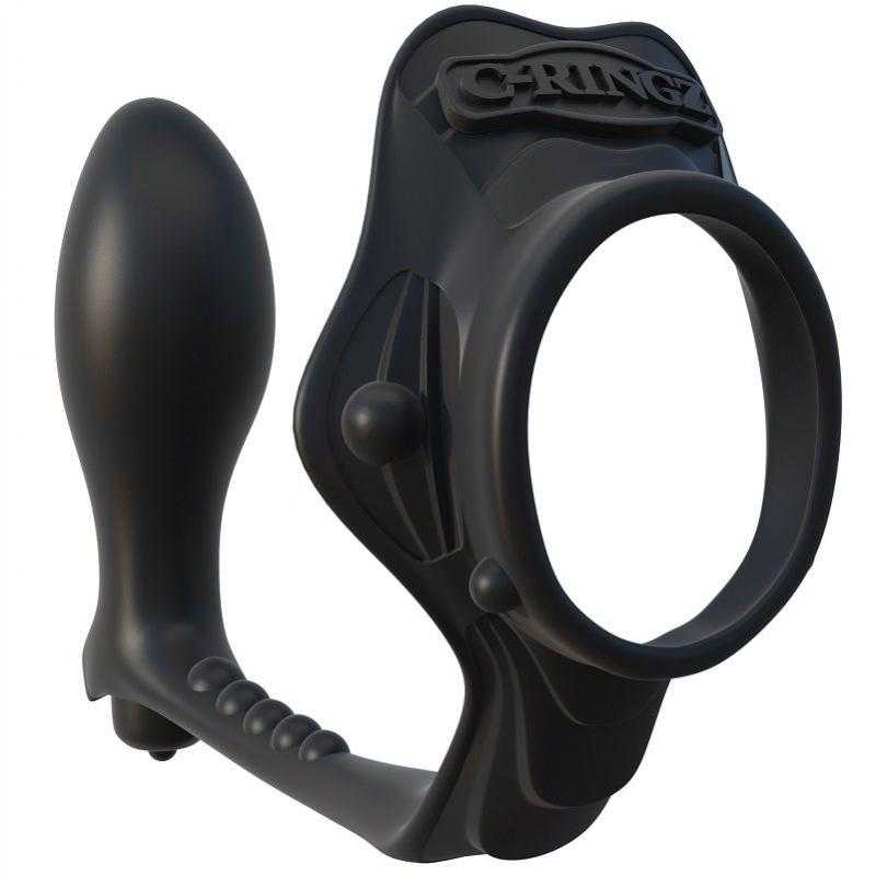 Fantasy c-ringz rock hard anillo potenciador con plug anal Fantasy c-ringz rock hard anillo potenciador con plug anal