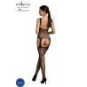 Bodystocking Passion Eco BS008 negro, por detrás