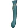 Vibrador ZALO Queen verde con su serpiente dorada