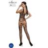 Bodystocking Passion Eco BS009 negro, por detrás