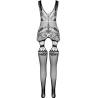 Bodystocking Passion Eco BS009 sin modelo, por detrás
