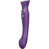 Vibrador ZALO Queen morado con su serpiente dorada