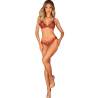 Conjunto navideño Obsessive Ms Merillo de cuadros, modelo de cuerpo entero