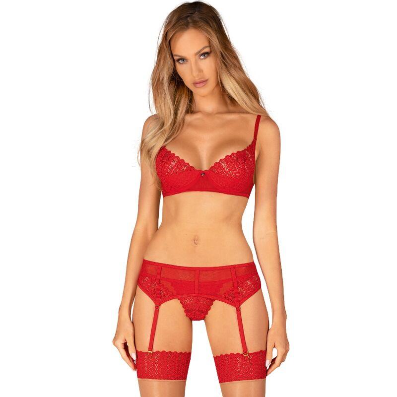 Obsessive - ingridia set tres piezas rojo xs/s Obsessive - ingridia set tres piezas rojo xs/s