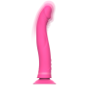 Intense Michelangelo vibrador con ventosa en rosa, de lado
