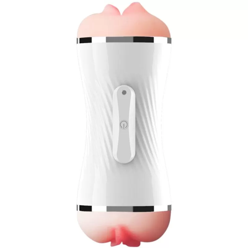 Armony - masturbador vibrador doble vagina & boca blanco