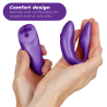 We vibe chorus vibrador parejas con control squeeze lila - 7