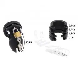 Hidden desire - extreme jaula de castidad silicona talla s negro Hidden desire - extreme jaula de castidad silicona talla s negro