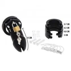 Hidden desire - extreme jaula de castidad silicona talla l negro Hidden desire - extreme jaula de castidad silicona talla l negro