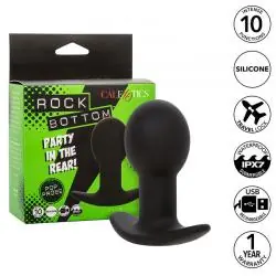 Calexotics - rock bottom plug anal 10 vibraciones silicona negro