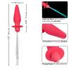 Calexotics - southern lights light up plug anal con luces 10 vibraciones silicona rosa - 6