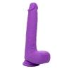 Rechargeable Gyrating & Thrusting Silicone Studs violeta visto de frente