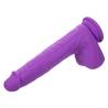 Rechargeable Gyrating & Thrusting Silicone Studs violeta de lado