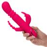 Calexotics - jack fantasy triple vibrador calentable rabbit rosa - 6