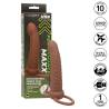 Performance Maxx Ribbed Dual Penetrator moreno junto a su caja