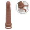 Performance Maxx Ribbed Dual Penetrator moreno con detalle de las anillas colocadas