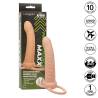 Calexotics - maxx doble penetrador acanalado 10 vibraciones natural - 2