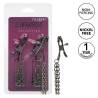Pinzas Euphoria con cadenas, envase con iconos de características