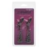 Pinzas Euphoria con cadenas, envase de frente