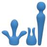 Calexotics - couture kit vibrador wand 10 vibraciones azul - 1