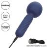 Masajeador Charisma Seduction azul marino con su cable USB