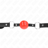 Kink - mordaza de bola 4 cm tpe rojo 60 x 2 cm - 1