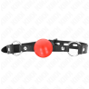Kink - mordaza de bola 4 cm tpe rojo 60 x 2 cm - 3