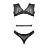 Conjunto de malla Livco Corsetti Michikol, piezas sin modelo: top, liga y braguita