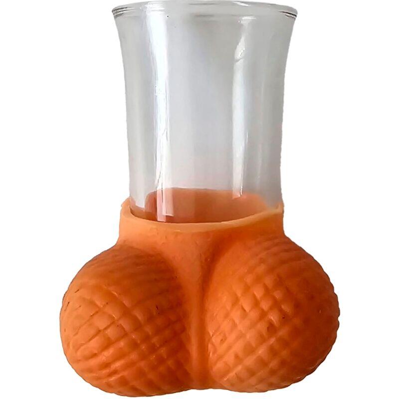 Diablo picante - vaso chupito cristal con huevos natural Diablo picante - vaso chupito cristal con huevos natural
