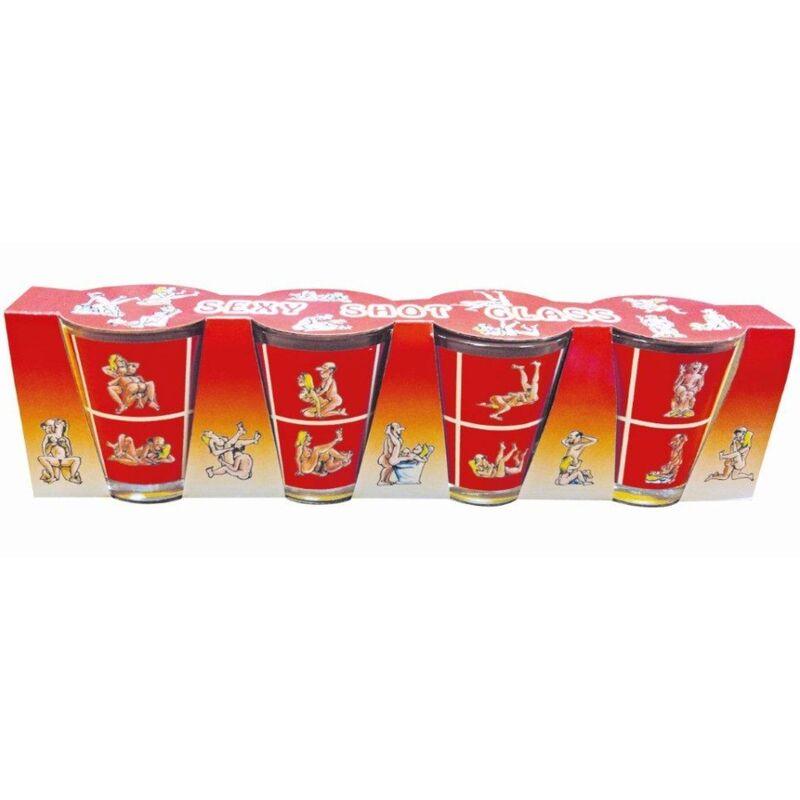 Diablo picante - 4 chupitos de cristal kamasutra Diablo picante - 4 chupitos de cristal kamasutra