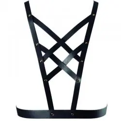 Bijoux indiscrets maze arnes cruzado con escote - negro