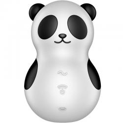 Satisfyer - pocket panda estimulador & vibrador blanco y negro