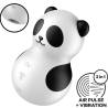 Satisfyer - pocket panda estimulador & vibrador blanco y negro - 2
