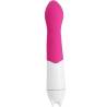 Vibrador punto G Armony rosa con estimulador, visto por la parte trasera