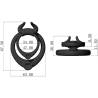 Armony - bull's pasion anillo negro - 5