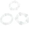 Armony Titan Love transparentes, tres anillos con relieves