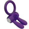 Armony Mr Bunny morado, de lado con el anillo arriba a la izquierda