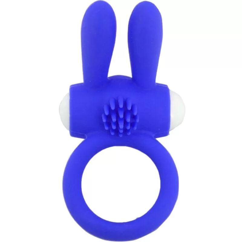 Armony - mr bunny anillo vibrador silicona azul