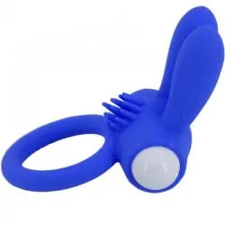 Armony - mr bunny anillo vibrador silicona azul