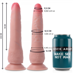 Rockarmy dual density crusader dildo realista 21,5cm