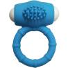 Anillo vibrador Armony Power O turquesa, de frente con la parte de relieves