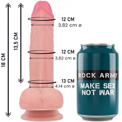 Rockarmy liquid silicone dildo premium mustang 18cm